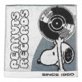 Japan Peanuts Jacquard Towel Handkerchief - Snoopy / Peanuts Records - 1