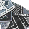 Japan Peanuts Jacquard Towel Handkerchief - Snoopy / Peanuts Records Grey - 2