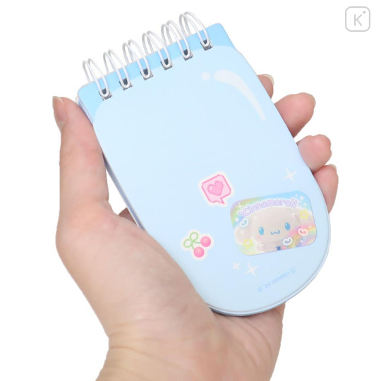 Japan Sanrio Mini Notepad - Cinnamoroll / Tokimeki Heisei Kogal Mobile Style - 2