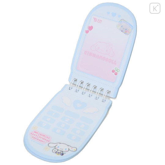 Japan Sanrio Mini Notepad - Cinnamoroll / Tokimeki Heisei Kogal Mobile Style - 3