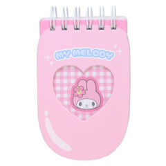 Japan Sanrio Mini Notepad - My Melody / Tokimeki Heisei Kogal Mobile Style