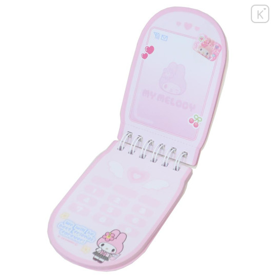 Japan Sanrio Mini Notepad - My Melody / Tokimeki Heisei Kogal Mobile Style - 3