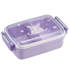 Japan Sanrio Bento Lunch Box 450ml - Kuromi / Ribbon Purple