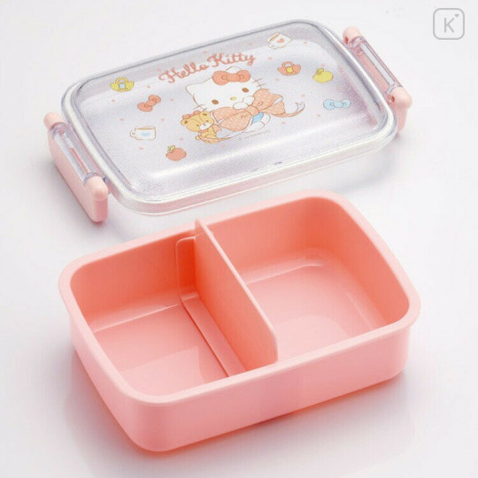 Japan Sanrio Bento Lunch Box 450ml - Hello Kitty / Ribbon Pink - 2