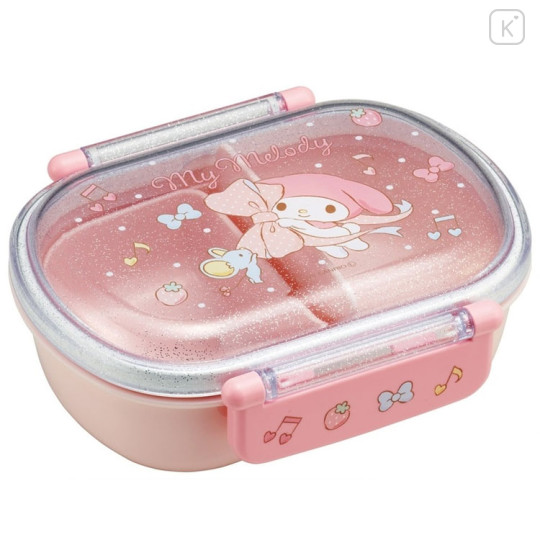 Japan Sanrio Bento Lunch Box 360ml - My Melody / Ribbon Pink - 1