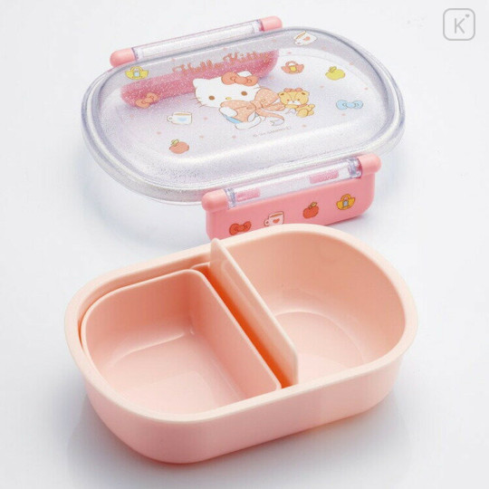 Japan Sanrio Bento Lunch Box 360ml - Hello Kitty / Ribbon Pink - 2