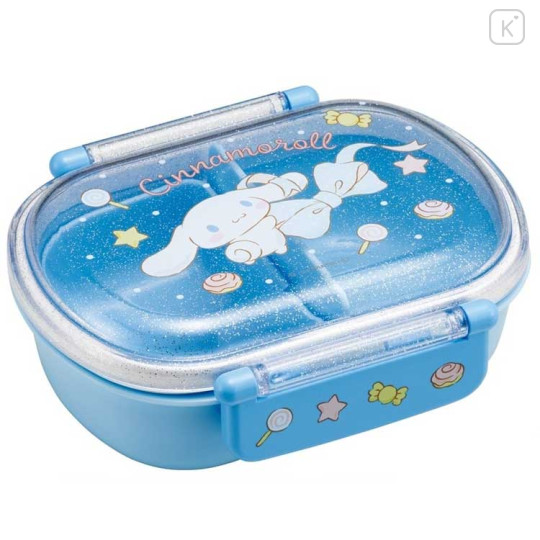 Japan Sanrio Bento Lunch Box 360ml - Cinnamoroll / Ribbon Blue - 1