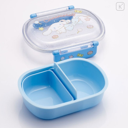 Japan Sanrio Bento Lunch Box 360ml - Cinnamoroll / Ribbon Blue - 2