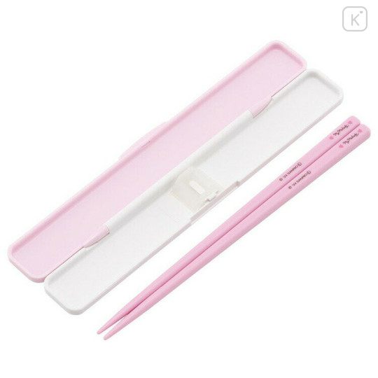 Japan Sanrio Chopsticks with Case - My Melody / Wink Pink - 2