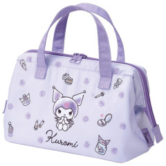 Japan Sanrio Insulated Cooler Lunch Bag - Kuromi / Wink Purple