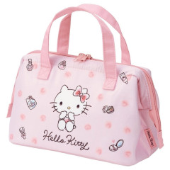 Japan Sanrio Insulated Cooler Lunch Bag - Hello Kitty / Wink Pink