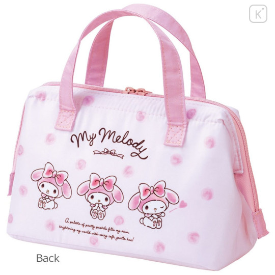 Japan Sanrio Insulated Cooler Lunch Bag - My Melody / Wink Pink - 3