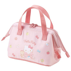 Japan Sanrio Insulated Cooler Lunch Bag - Hello Kitty / Ribbon Pink