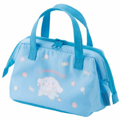 Japan Sanrio Insulated Cooler Lunch Bag - Cinnamoroll / Ribbon Blue