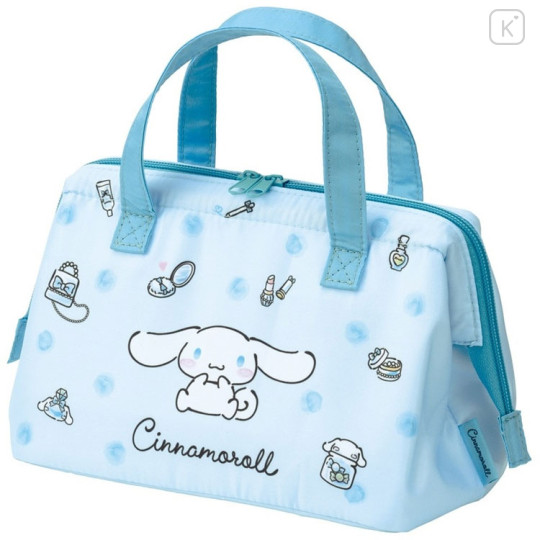 Japan Sanrio Insulated Cooler Lunch Bag - Cinnamoroll / Wink Blue - 1