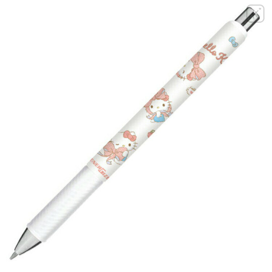 Japan Sanrio EnerGize Mechanical Pencil - Hello Kitty / Ribbon White - 1