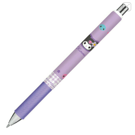 Japan Sanrio EnerGel Gel Pen - Kuromi / Y2k Houndstooth - 1