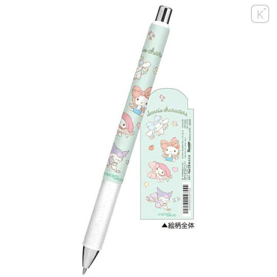 Japan Sanrio EnerGize Mechanical Pencil - Characters Ribbon Mint - 2