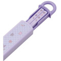 Japan Sanrio Chopsticks with Case - Kuromi / Ribbon Purple - 2