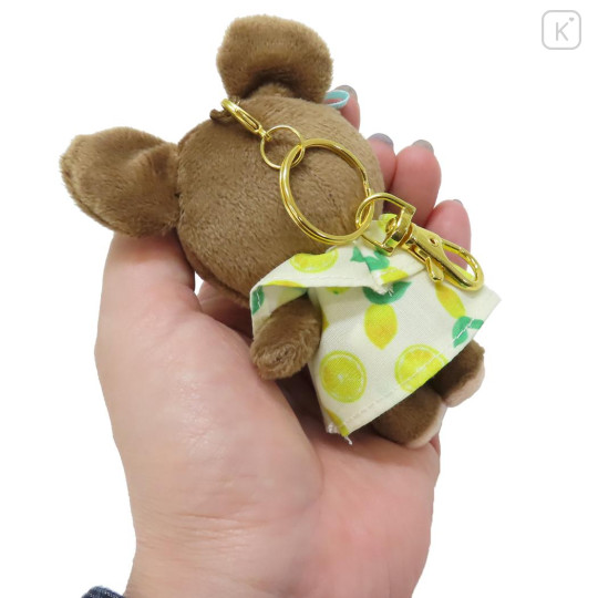 Japan The Bear's School Plush Mascot Keychain - Jackie / White Lemon - 2