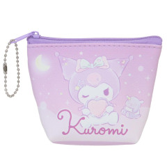 Japan Sanrio Triangular Mini Pouch - Kuromi / Heaven Sky