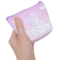 Japan Sanrio Triangular Mini Pouch - Kuromi / Heaven Sky - 2