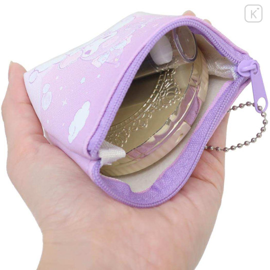 Japan Sanrio Triangular Mini Pouch - Kuromi / Heaven Sky - 3