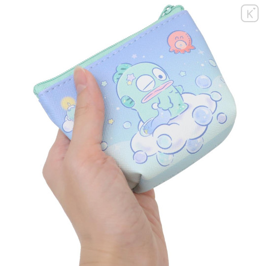 Japan Sanrio Triangular Mini Pouch - Hangyodon : Heaven Sky - 2