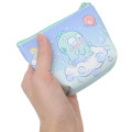 Japan Sanrio Triangular Mini Pouch - Hangyodon : Heaven Sky - 2