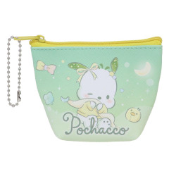 Japan Sanrio Triangular Mini Pouch - Pochacco / Heaven Sky