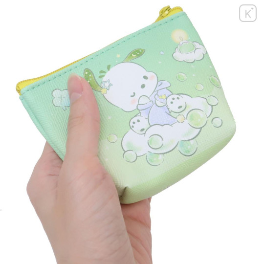 Japan Sanrio Triangular Mini Pouch - Pochacco / Heaven Sky - 2