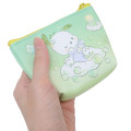 Japan Sanrio Triangular Mini Pouch - Pochacco / Heaven Sky - 2