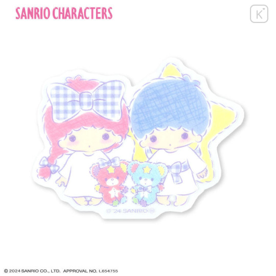 Japan Sanrio Vinyl Sticker - Little Twin Stars / Bears - 1