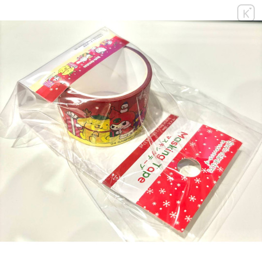 Japan Sanrio Washi Paper Masking Tape - Characters / Christmas Santa - 1