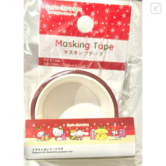 Japan Sanrio Washi Paper Masking Tape - Characters / Christmas Santa - 2