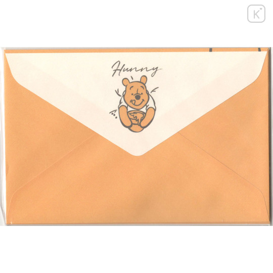 Japan Disney Mini Letter Set - Pooh / Delicious Honey - 2