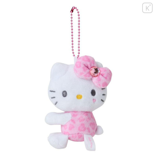 Japan Sanrio Hug Mascot - Hello Kitty / Gogo Gal Collection Leopard Pink - 1