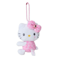 Japan Sanrio Hug Mascot - Hello Kitty / Gogo Gal Collection Leopard Pink