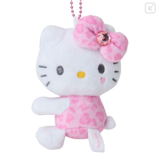 Japan Sanrio Hug Mascot - Hello Kitty / Gogo Gal Collection Leopard Pink - 2