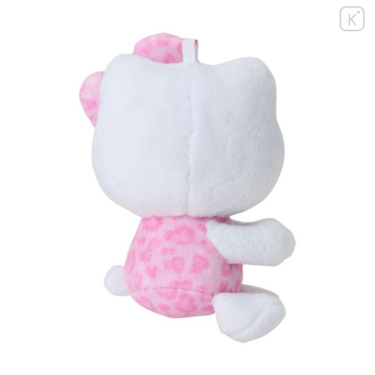 Japan Sanrio Hug Mascot - Hello Kitty / Gogo Gal Collection Leopard Pink - 3