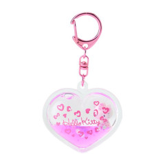 Japan Sanrio Gal Dome Keychain - Hello Kitty / Gogo Gal Collection Leopard Pink