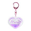 Japan Sanrio Gal Dome Keychain - Hello Kitty / Gogo Gal Collection Leopard Purple - 1