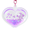 Japan Sanrio Gal Dome Keychain - Hello Kitty / Gogo Gal Collection Leopard Purple - 2