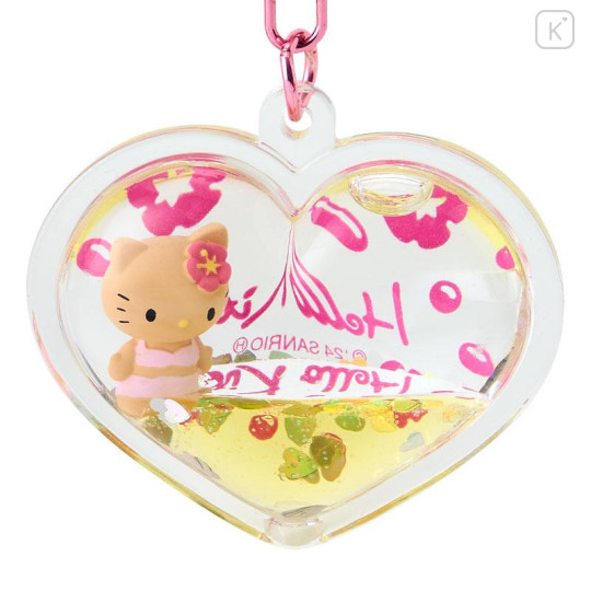 Japan Sanrio Gal Dome Keychain - Hello Kitty / Gogo Gal Collection Tan - 3