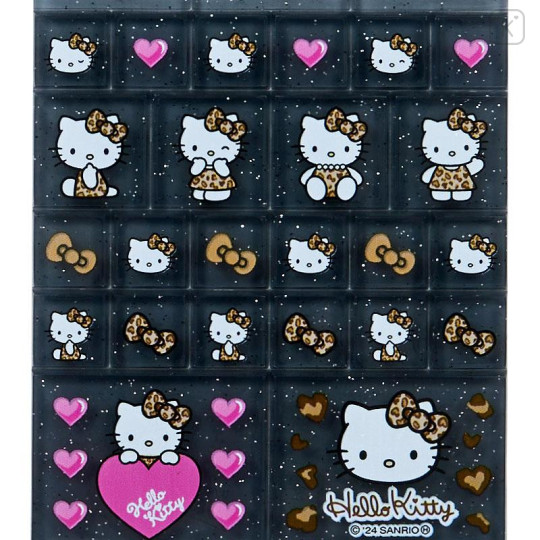 Japan Sanrio 90s Tile Sticker - Hello Kitty / Gogo Gal Collection Leopard - 4