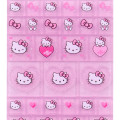 Japan Sanrio 90s Tile Sticker - Hello Kitty / Gogo Gal Collection Leopard Pink - 3