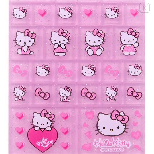 Japan Sanrio 90s Tile Sticker - Hello Kitty / Gogo Gal Collection Leopard Pink - 4