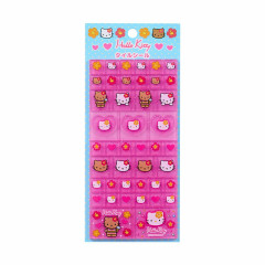 Japan Sanrio 90s Tile Sticker - Hello Kitty / Gogo Gal Collection Hibiscus