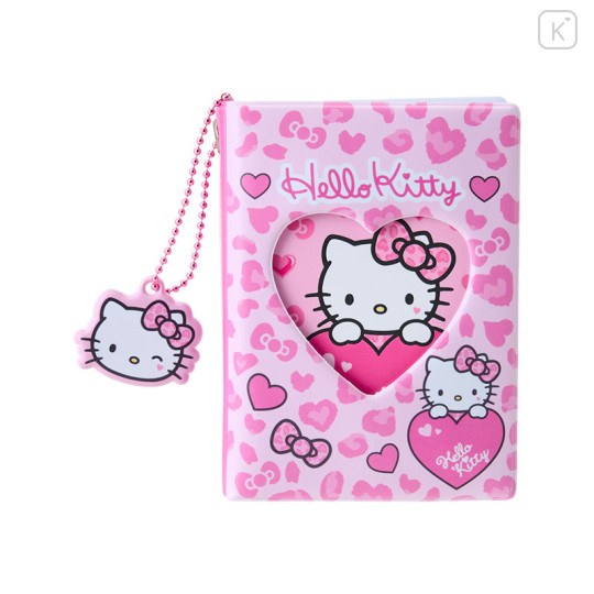 Japan Sanrio 90s Collect Card Album - Hello Kitty / Gogo Gal Collection Leopard Pink - 1