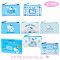 Japan Sanrio Secret Flat Mini Pouch - Hello Kitty / Sky Blue Blind Box - 1